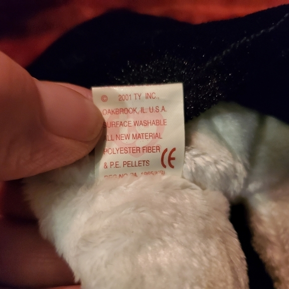 𝅺ty CREEPERS the SKELETON BEANIE BABY 2000  RETIRED - Picture 5 of 5